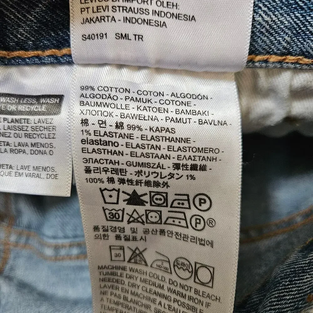Levi's Men's 501 Straight-Fit Button Fly Stretch Jeans 33x30